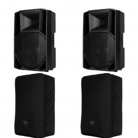 ART 712-A MK5 ACTIVE TWO-WAY SPEAKER PAIR WITH COVERS  Bundle