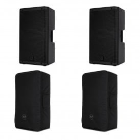 ART 912-A Professional Active Speaker PAIR with Covers  Bundle