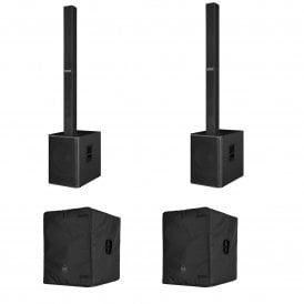 EVOX V15 PROFESSIONAL THREE-WAY COLUMN SYSTEM WITH COVERS Bundle