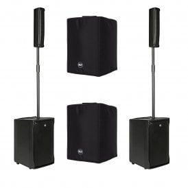 RCF Evox J8 1,400W Active Two-Way Array Speaker Bundle