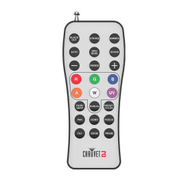 Rfc Palm-sized remote control for compatible RF-enabled lighting fixtures by Chauvet DJ 