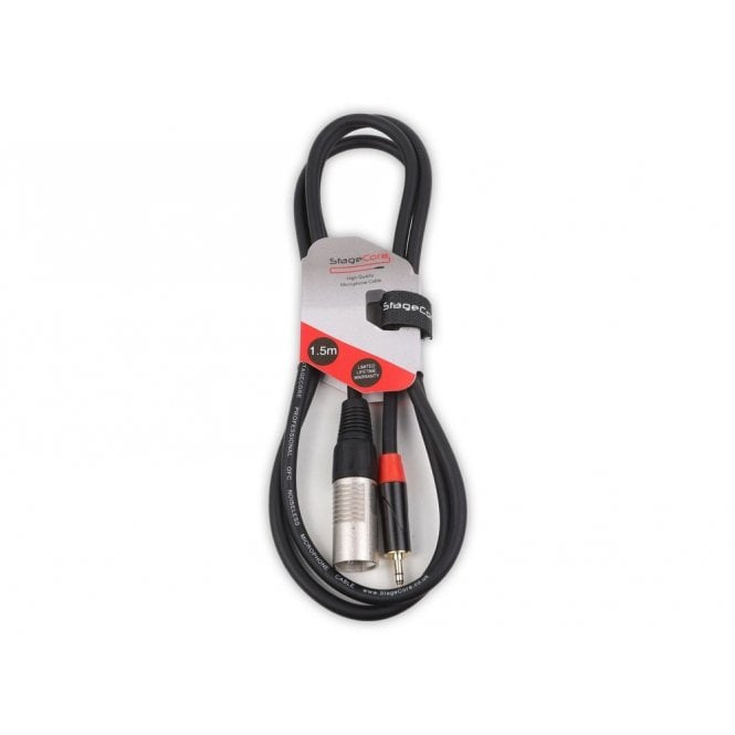 STAGECORE 1 x 3.5mm Stereo Mini Jack Plug - 1 x Male XLR Connector