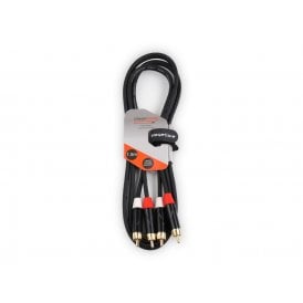 2x Male RCA Plugs - 2 x Male RCA Phono Plugs