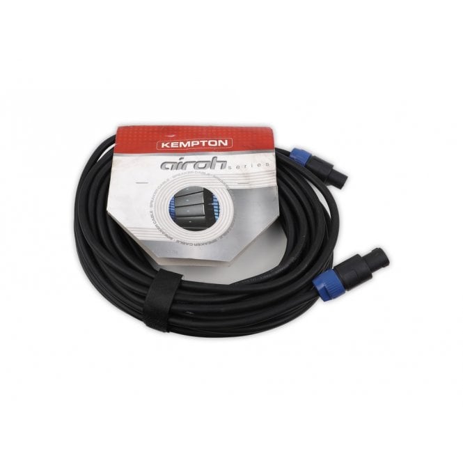 STAGECORE 4 Pole Speaker Connector - 4 Pole Speaker Connector, 2 x 2.5mm Professional Speaker Cable 10m