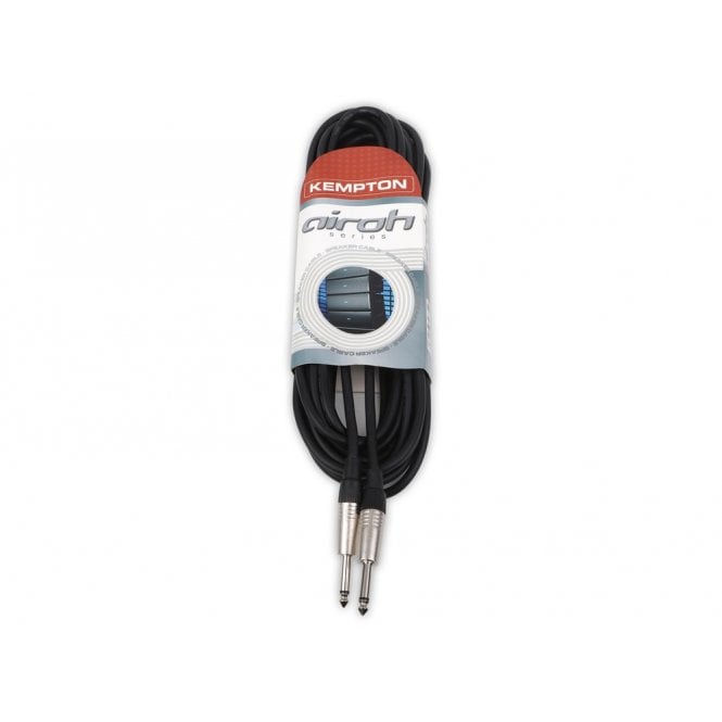 STAGECORE 6.35mm Mono Jack Plug - 6.35mm Mono Jack Plug, 2 x 1.5mm Professional Passive Speaker Cable 10m