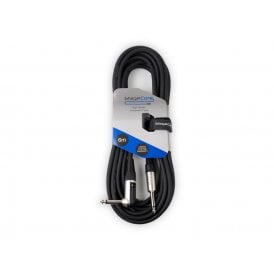 CORE 140 6.35mm Mono Jack Plug - 6.35mm Right Angled Mono Jack Plug Instrument Cable - Overall Cable Diameter 6.5mm -