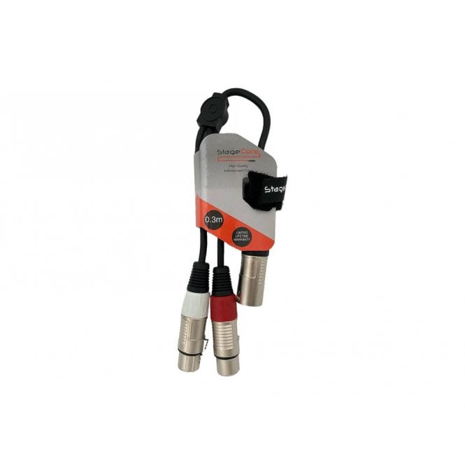 STAGECORE Male XLR - 2x Female XLR Professional Audio Signal Cable