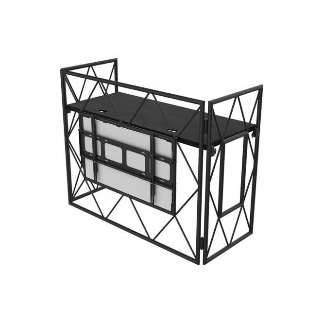 Ultimax Aluminium Truss DJ Booth c/w VESA TV mount and Shelf