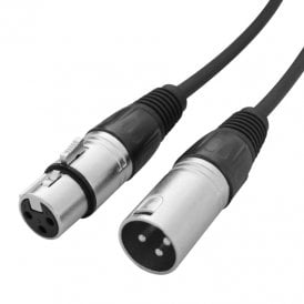 1m XLR Male – XLR Female Microphone Cable