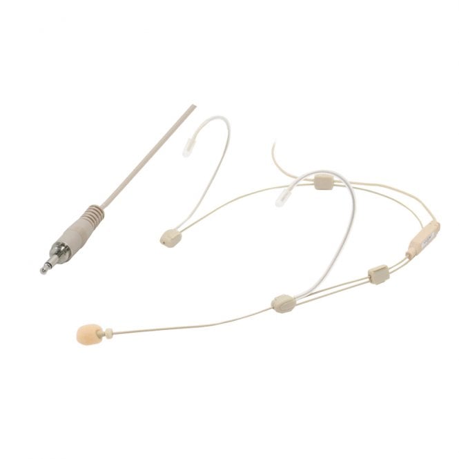 W Audio Adjustable Headset Mic flesh coloured headmic – 2 Pole Screw Jack